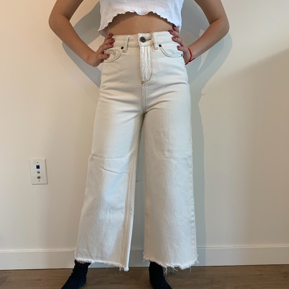 COPY - BDG cream flare jeans